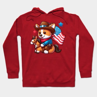 A Whimsical Tribute to American Culture in Cartoon Style Hoodie